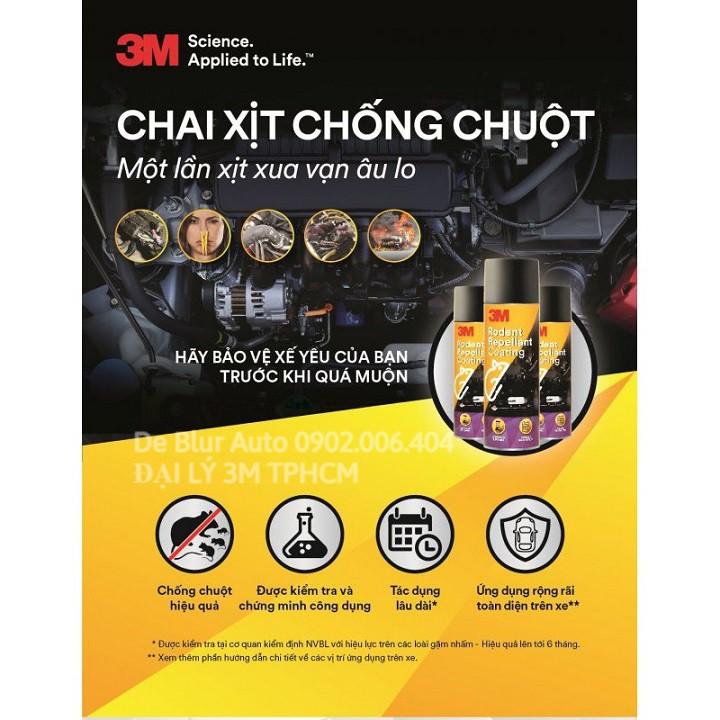 Chai Xịt Phủ Chống Chuột Xe Ô Tô 3M Rodent Repellant Coating 89797 250gr