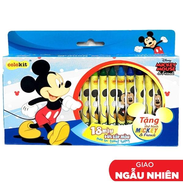 Bút Sáp Màu Cr - C028Mi 18 Màu Mẫu Màu Giao Ngẫu Nhiên