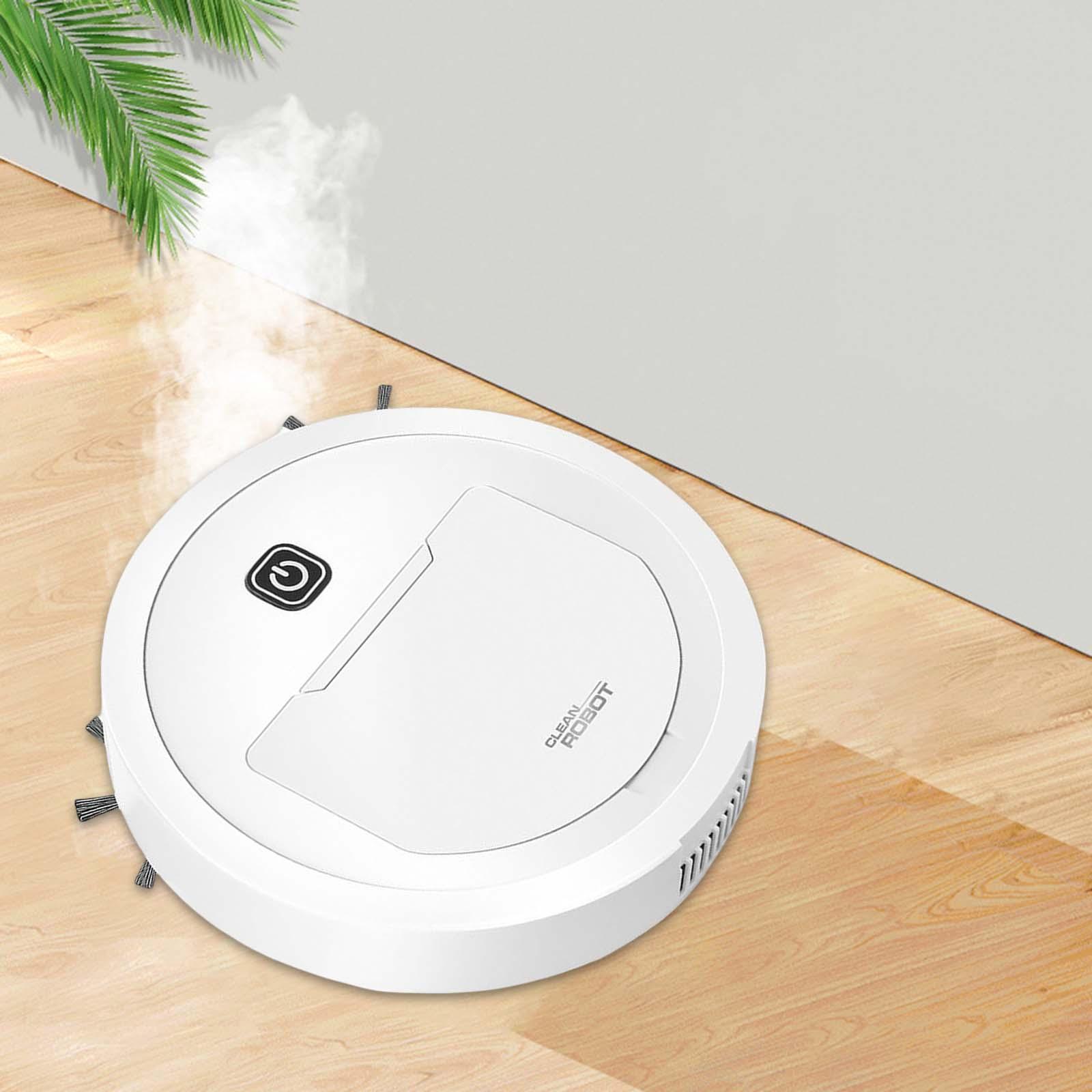 Suction Cleaner White Quiet Intelligent Robot Vacuum for Office Carpet