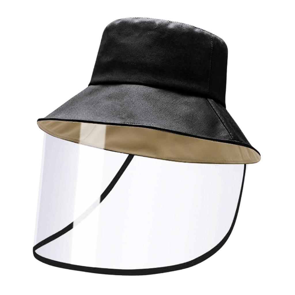 2 Pieces Anti-spitting Hat Dustproof Clear Cover Hat Bucket Hats