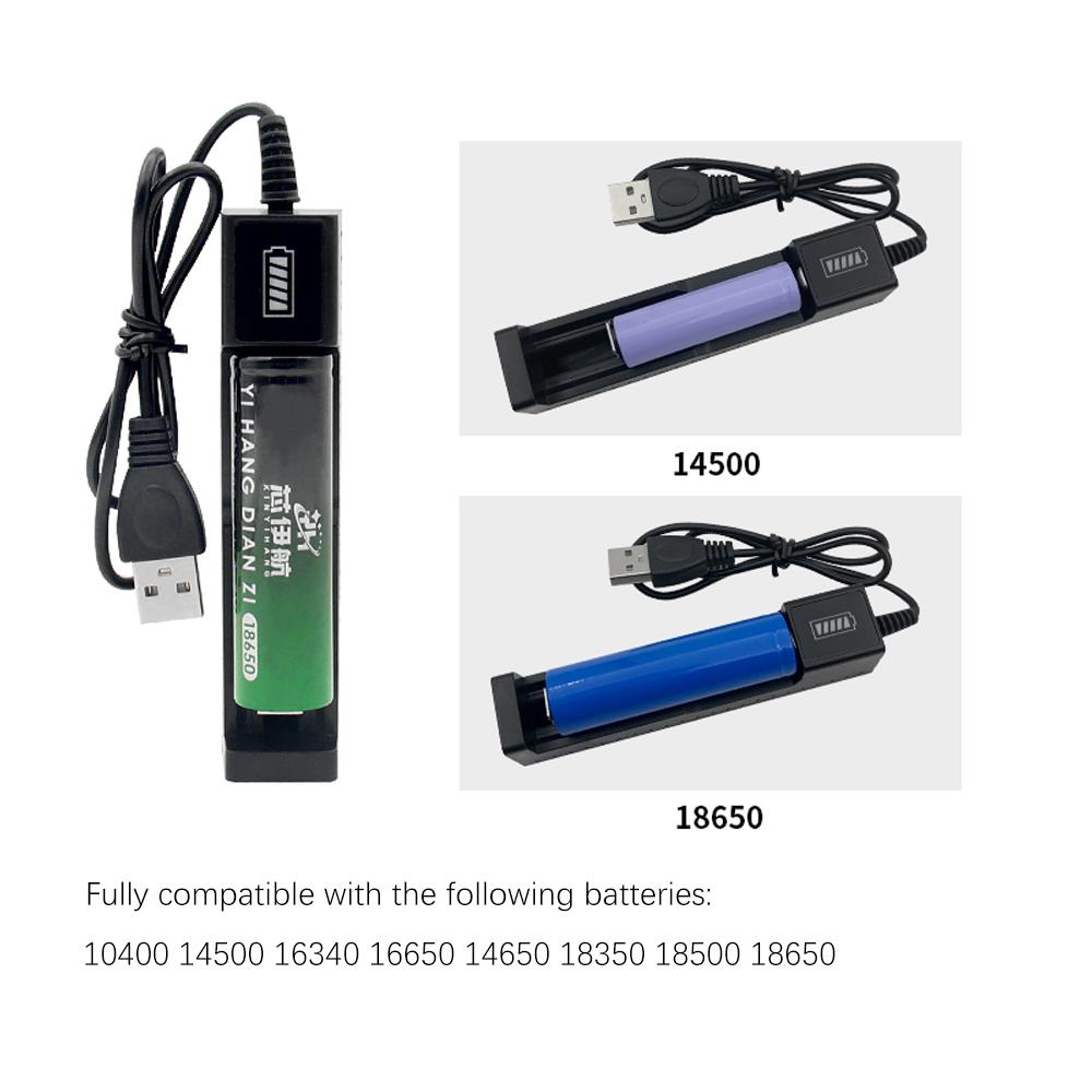 1 CÁI Bộ sạc pin USB 18650 Universal Smart Bộ sạc 1 khe Pin Lifepo4 Bộ chuyển đổi sạc có đèn báo Phụ kiện Màu sắc: 1 CÁI