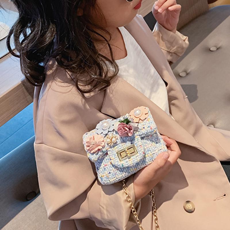 Túi Đeo Chéo Đính Hoa Xinh Xắn Dành Cho Bé Gái