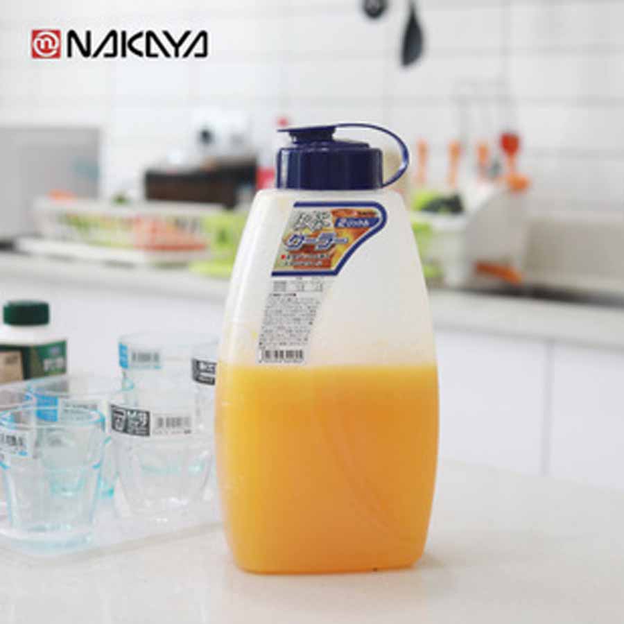 Bộ 2 bình nhựa có nắp đậy chịu nhiệt cao cấp với dung tích 2000ml - Hàng Nội Địa Nhật