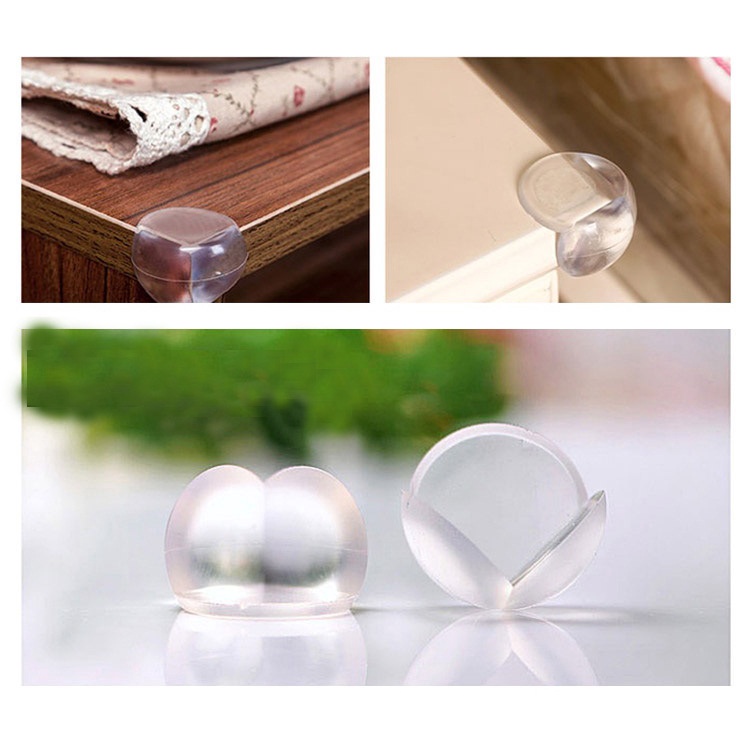 Set 12 miếng silicon bọc cạnh góc bàn bảo vệ bé không bị thương khi va đập