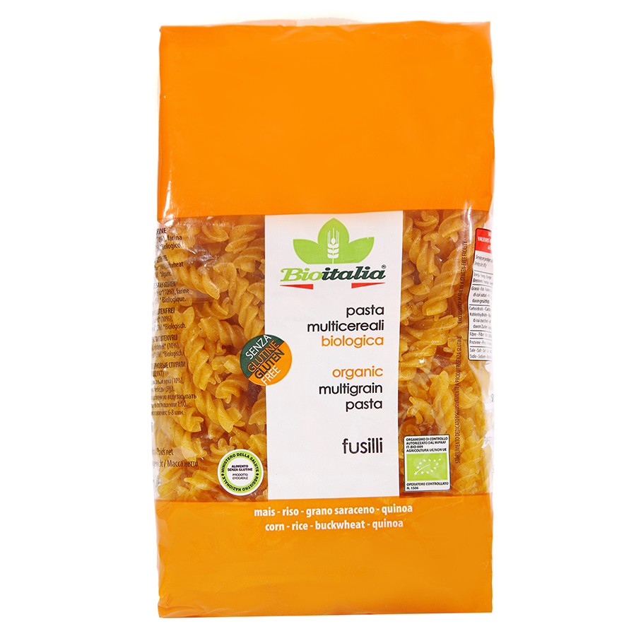 Nui Xoắn Fusilli Multigrain Hữu Cơ BioItalia