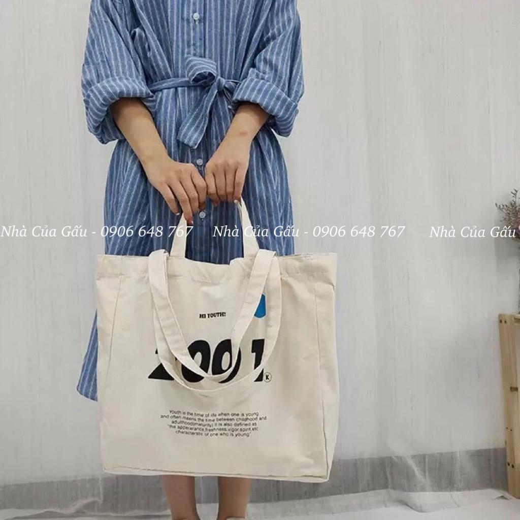 Túi tote vải đẹp 2001 cực chất