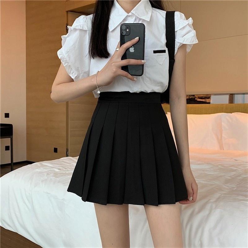 Chân váy Tennis có quần bên trong siêu cá tính, Chân Váy Ngắn Xếp Ly Lưng Cao Thời Trang