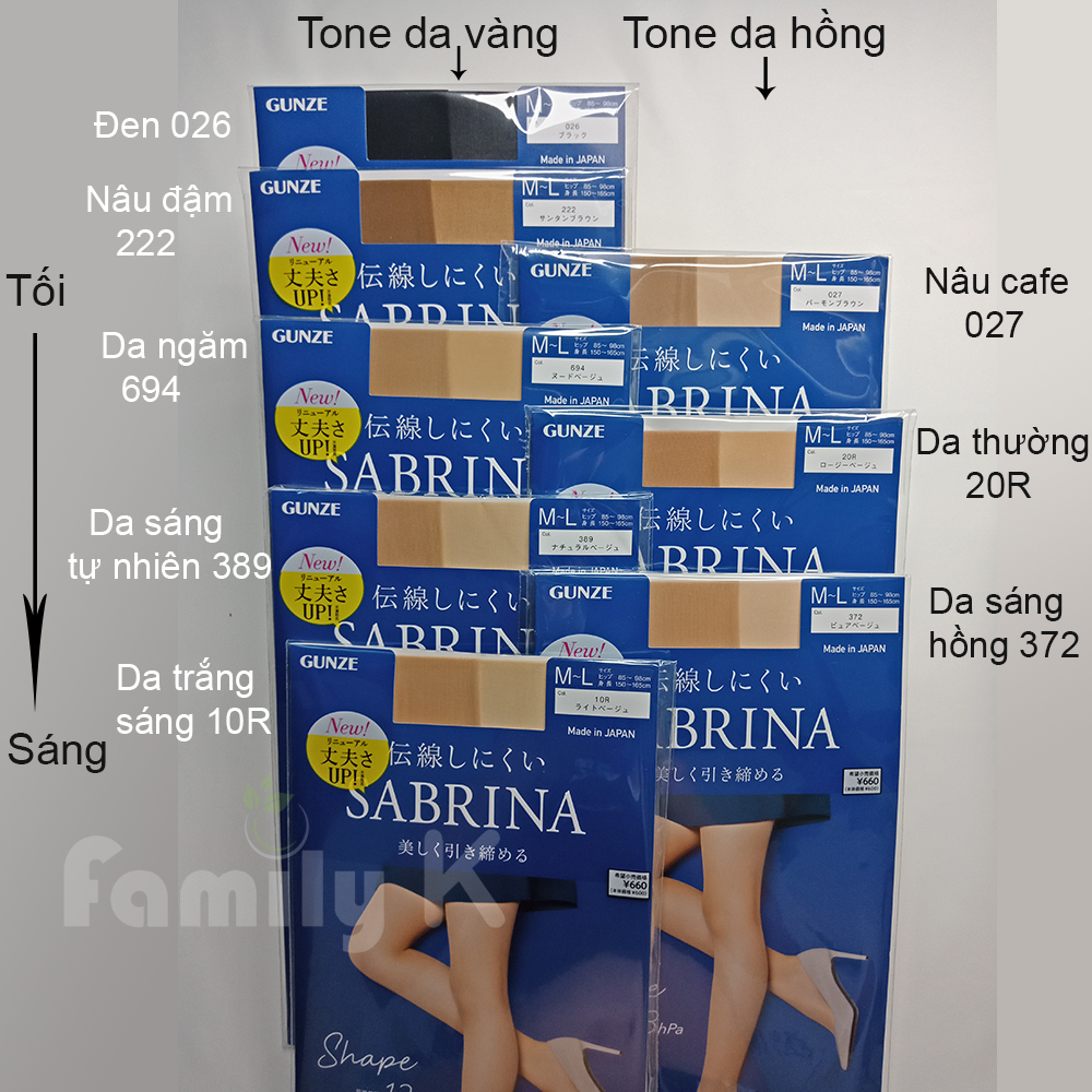 Vớ Quần tất SABRINA Shape có áp lực nén da đẹp và săn chắc hơn dùng hàng ngày chống nắng