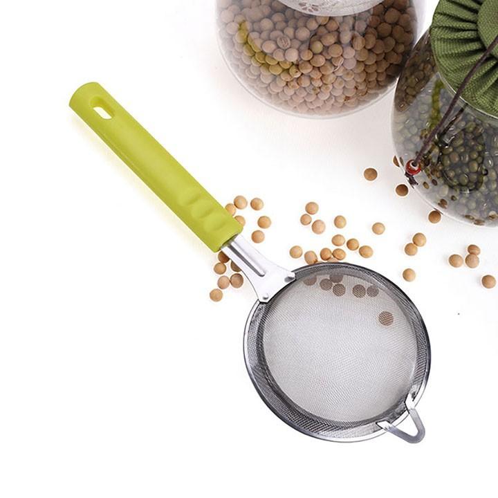 Rây Lọc Viền Inox Cán Xanh Cao Cấp