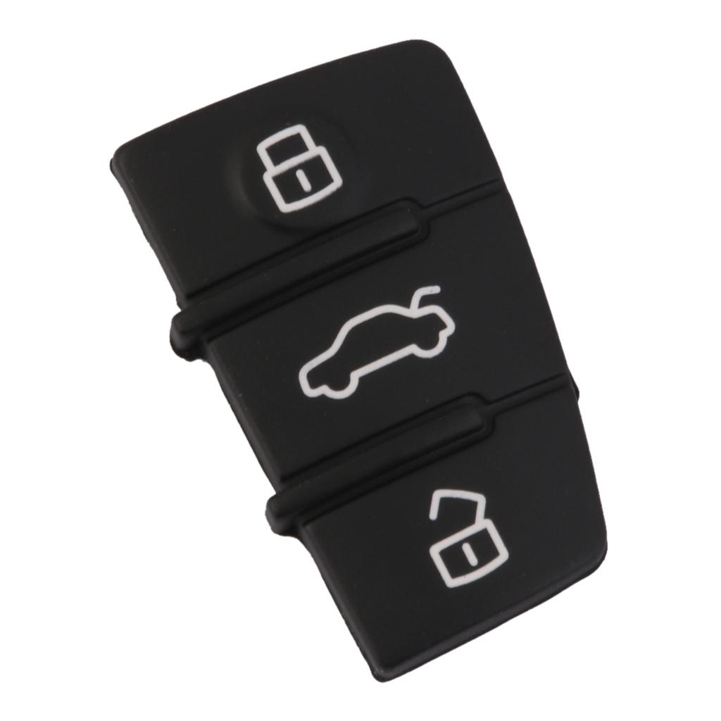 3 Button Rubber Pad Replacement for  A3 A4 A5 A6 A8 Remote Key Case