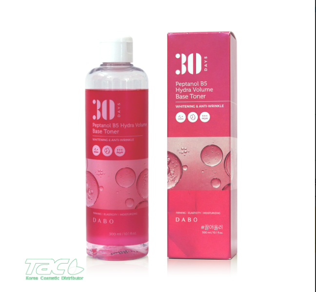 Nước hoa hồng B5 trắng da , chống nhăn, nâng cơ da - DABO Peptanol B5 Hydra Volume Base Toner 300ml