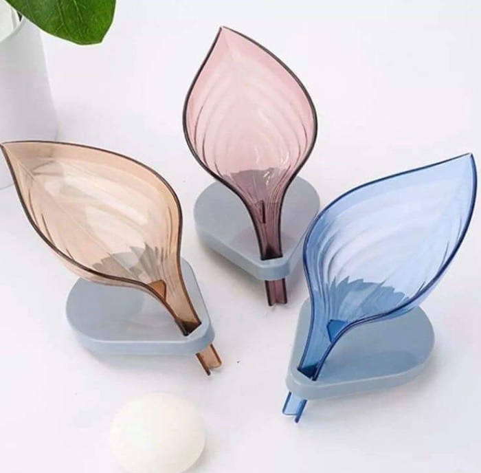 KHAY ĐỰNG XÀ BÔNG CHIẾC LÁ CÓ LỖ THOÁT NƯỚC