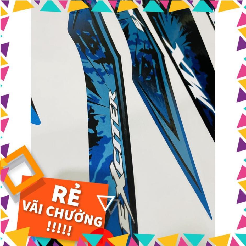 Tem Rời Exciter 2009 Mẫu MX Xanh Đen