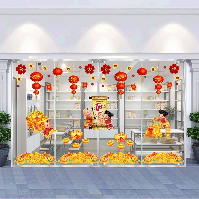Decal trang trí tết xuân 2020 combo số 7