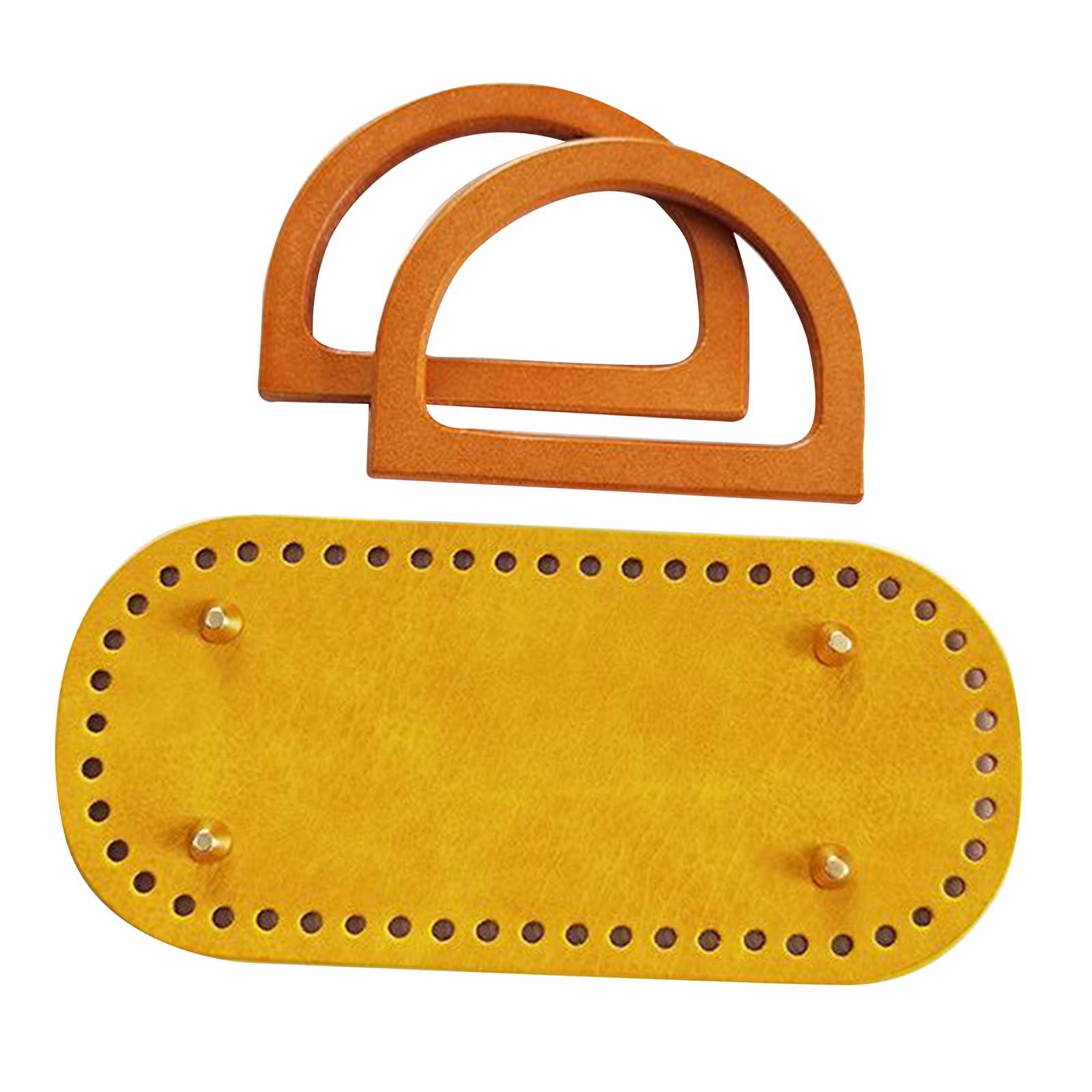 4Pcs Hardened DIY Crochet Bag Bottom mat Insert Handbag Accessories