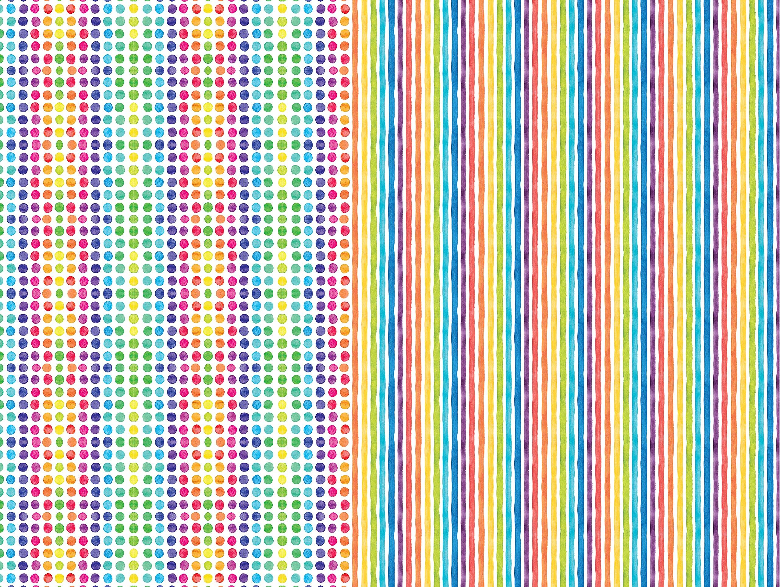 Rainbow Watercolors Gift Wrapping Paper - 24 Sheets: 18 x 24" Wrapping Paper