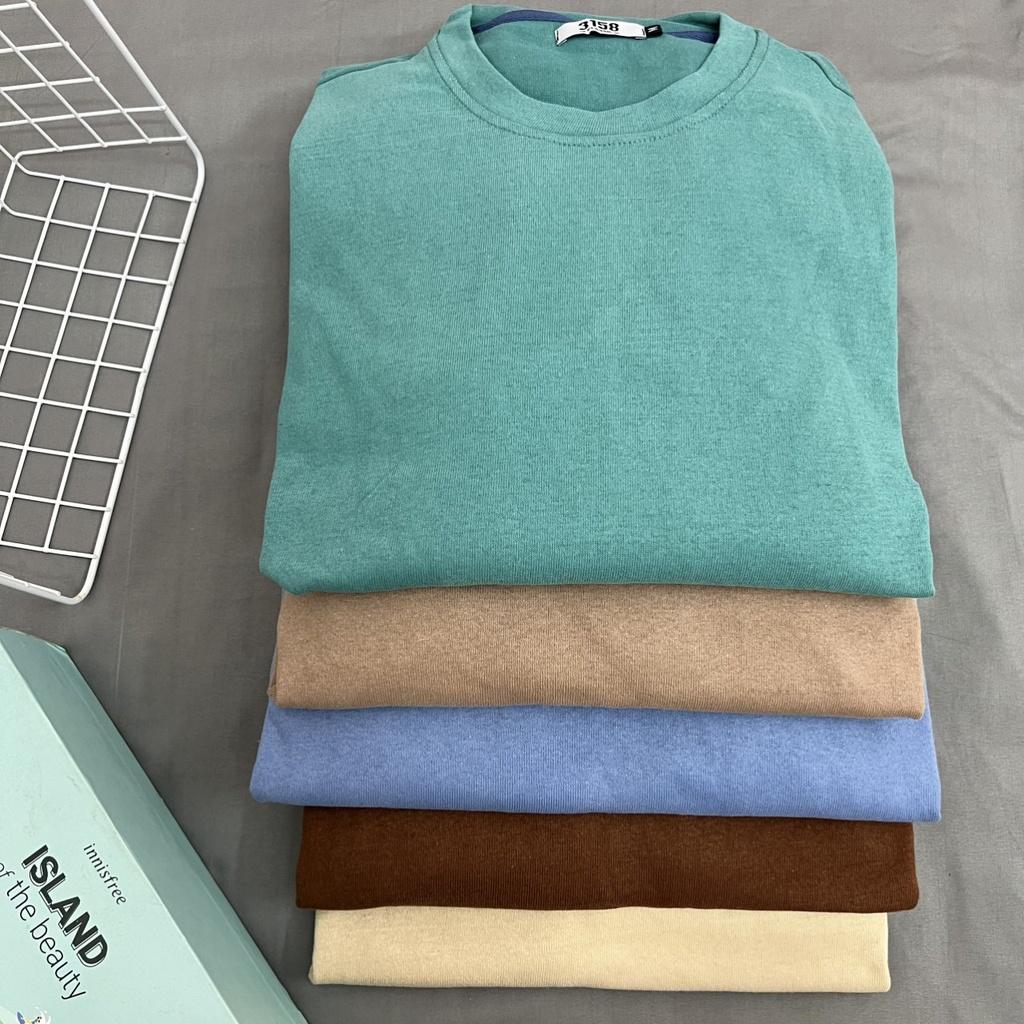 Bộ Áo Quần basic trơn nhiều màu MEANSTORE set đồ unisex nam nữ dáng rộng form oversize phong cách Ulzzang Hàn Quốc