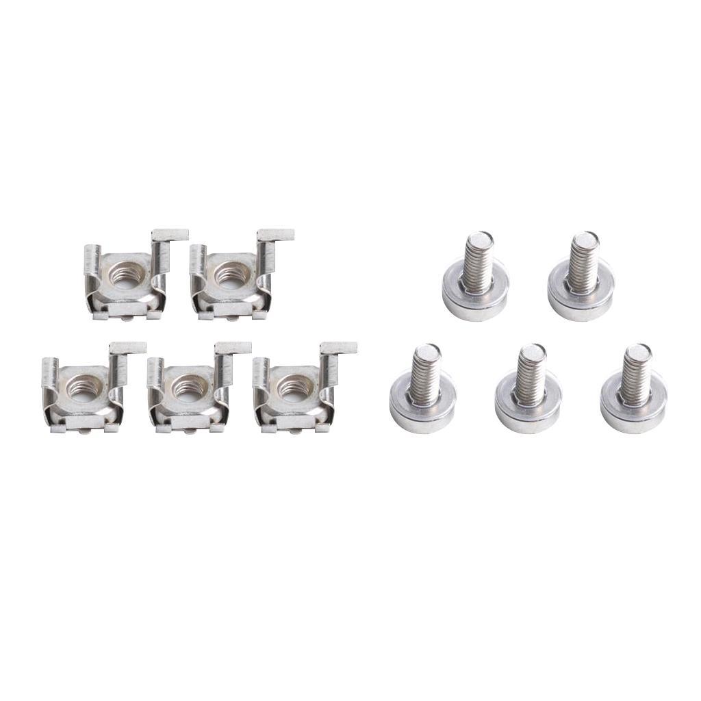 Set of 5 Nuts And Cage Screws on The M6 ​​* 20 Frame with Washers