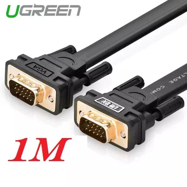 Ugreen UG11671VG105TK 1M màu Đen Cáp tín hiệu 2 đầu VGA cáp dẹt - HÀNG CHÍNH HÃNG