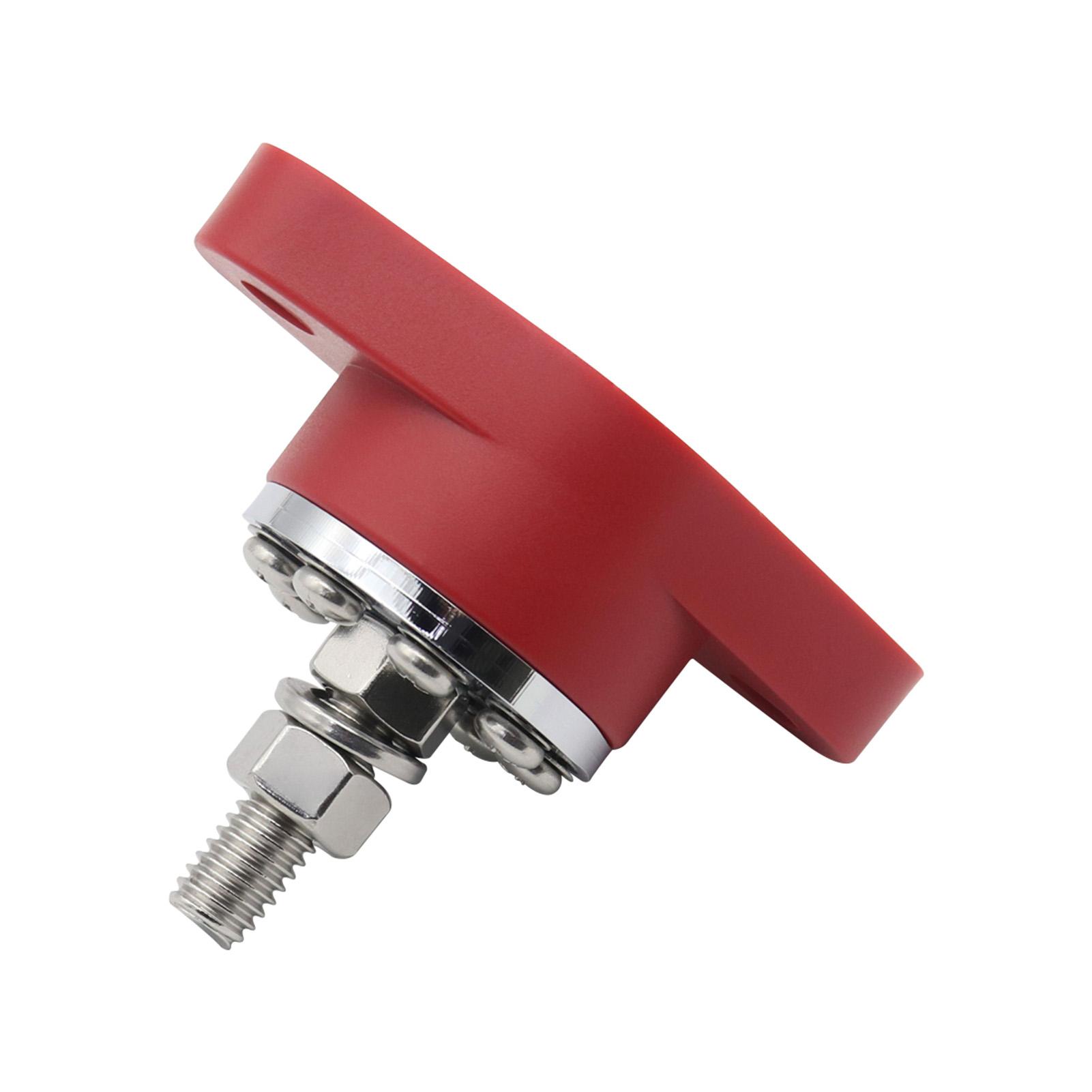 300A Stud Terminal Distribution Stud Junction Post 8 Terminal Block with Transparent Cover Stud 3/8inch