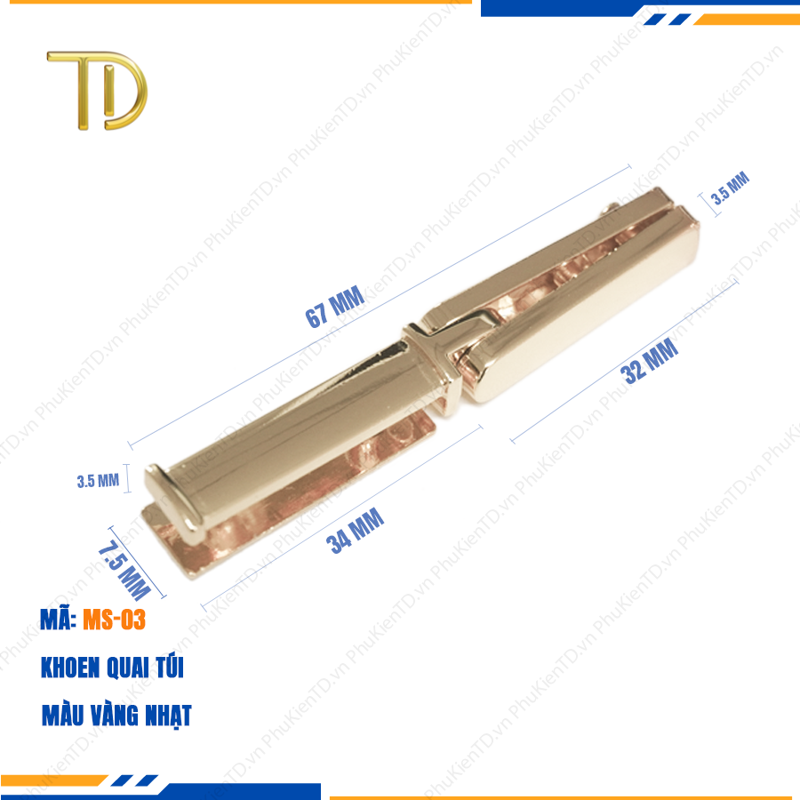 Khoen quai túi xách, Khoen d túi xách cao cấp công nghệ mạ điện độ bền 5-8 năm