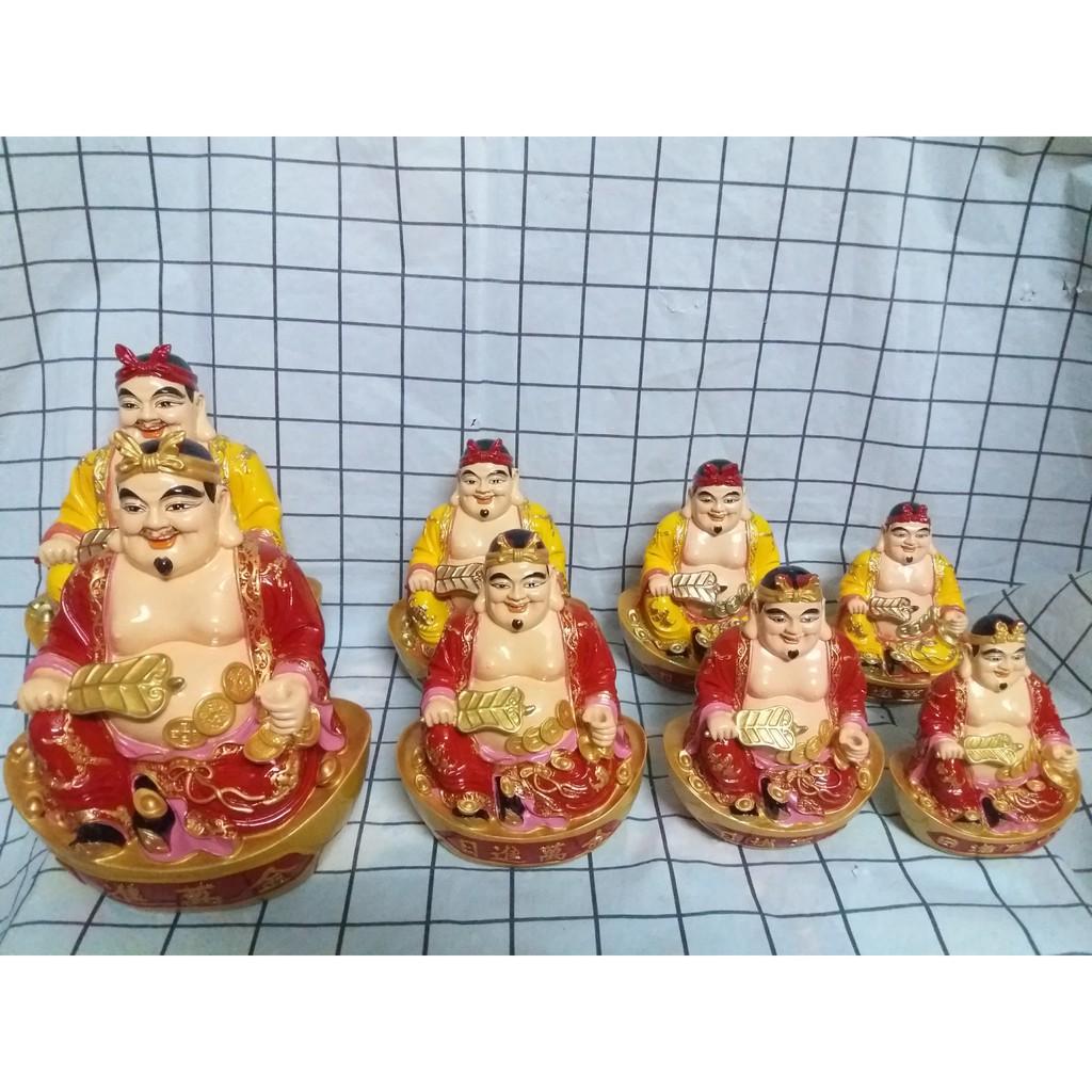 Bộ tượng thờ Ông Địa-Thần Tài đá _cao 20cm