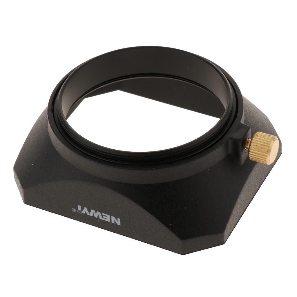 2x 49mm Lens Hood Square for DSLR Mirrorless Camera Protector Accessory Kit