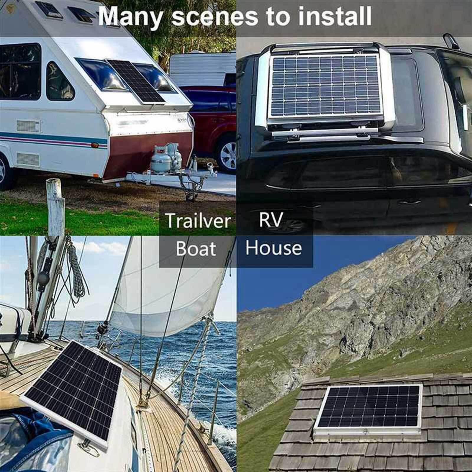 Solar Panel Monocrystalline Solar Powered Charger for Car Marine Cell Phone