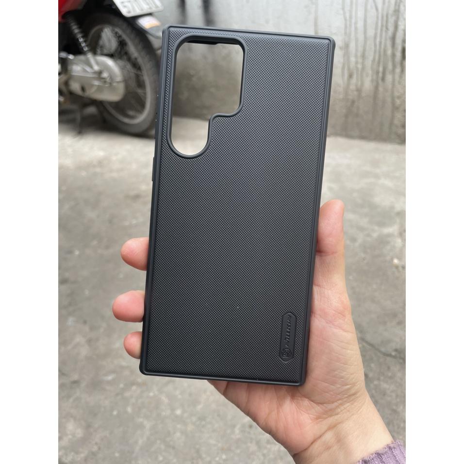 Ốp lưng Nillkin sần cho Samsung S23 Ultra tr viền dẻo lưng cứng Nillkin super Frosted Sield Pro Hàng nhập khẩu