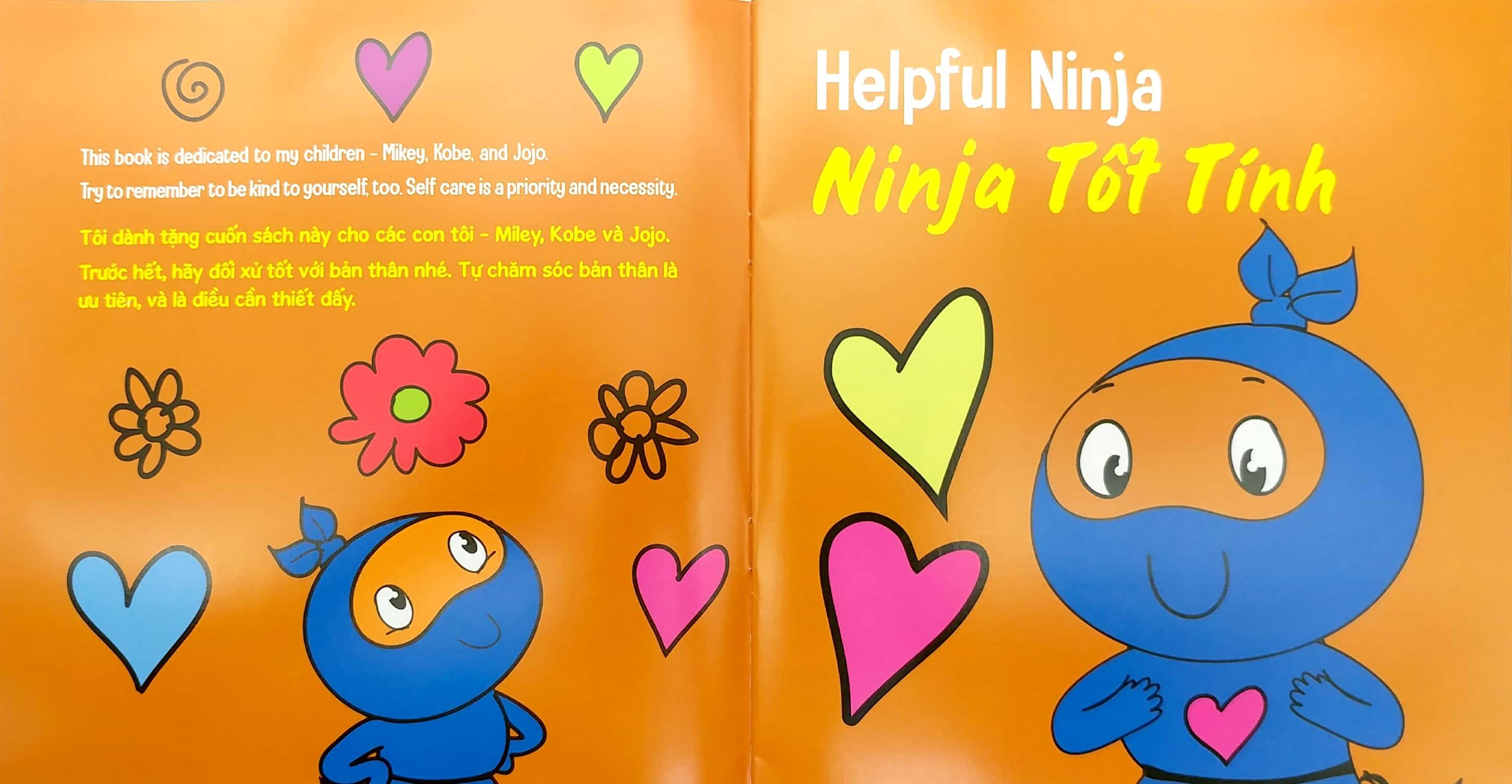 Sách Ninja Nhí - Rèn Luyện Tư Duy Tích Cực - Ninja Tốt Tính (Song Ngữ)