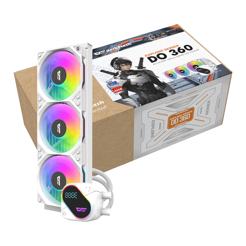 Tản Nhiệt Nước CPU DARK FLASH DO360 Black/White – Hàng Chính Hãng