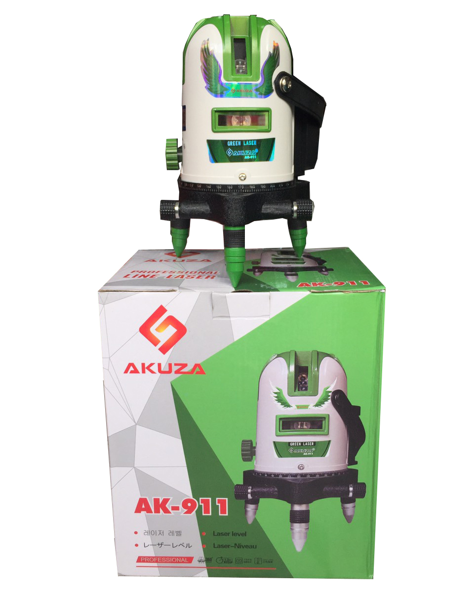 Máy cân mực - Máy cân bằng laser 5 tia xanh Akuza AK-911
