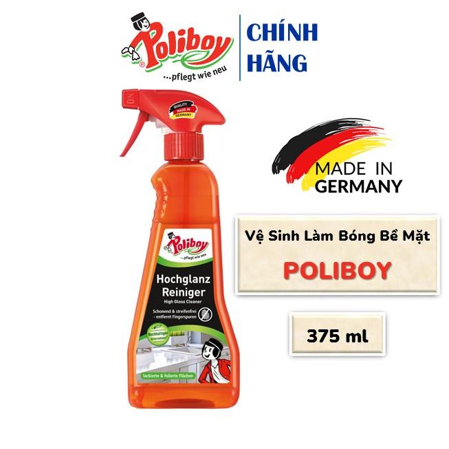 Xịt Đánh Bóng Tủ Bếp POLIBOY Làm Bóng Bề Mặt Nhựa, Tủ Lạnh, Chống Bám Vân Tay 375ml