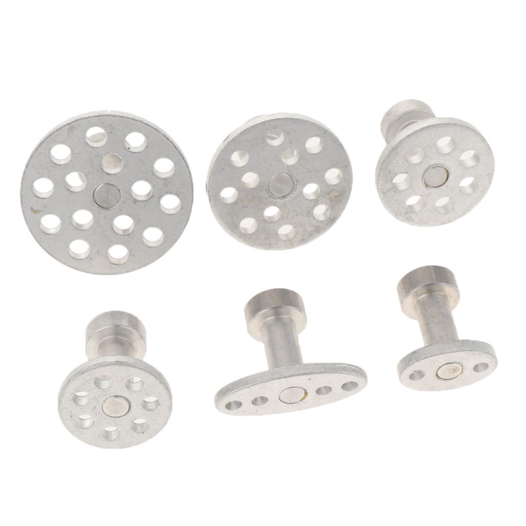 6 Sizes Auto Tool Kit Aluminum Glue Puller Tabs for Car Paintless Repair