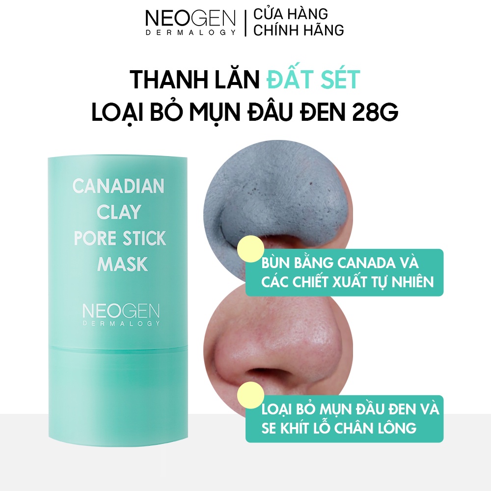 Bộ Đôi Ngăn Ngừa Mụn Đầu Đen, Giảm Sưng Viêm Cho Da Mụn Sau 4H Thanh Lăn &amp; Chấm Mụn Neogen Dermalogy