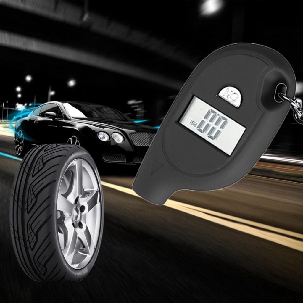 (LOẠI TỐT) Đồng hồ đo áp suất lốp ô tô xe máy mini treo móc khoa đa năng mẫu mới loại tốt siêu tiện hàng cao câp