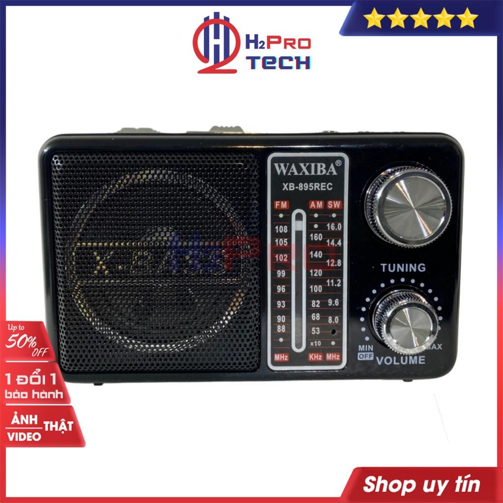 Đài Radio Cho Người Già, Đài Radio Waxiba XB-895Rec Fm-Am-Sw, Bluetooth, Usb, Thẻ Nhớ, Pin Sạc, Đèn Pin