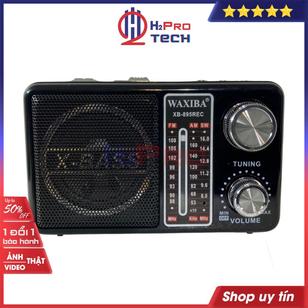 Đài Radio Cho Người Già, Đài Radio Waxiba XB-895Rec Fm-Am-Sw, Bluetooth, Usb, Thẻ Nhớ, Pin Sạc, Đèn Pin (Tặng Pin Sạc)