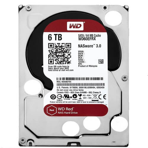 Ổ Cứng HDD WD Red 6TB 3.5 inch Sata III - Hàng Nhập Khẩu