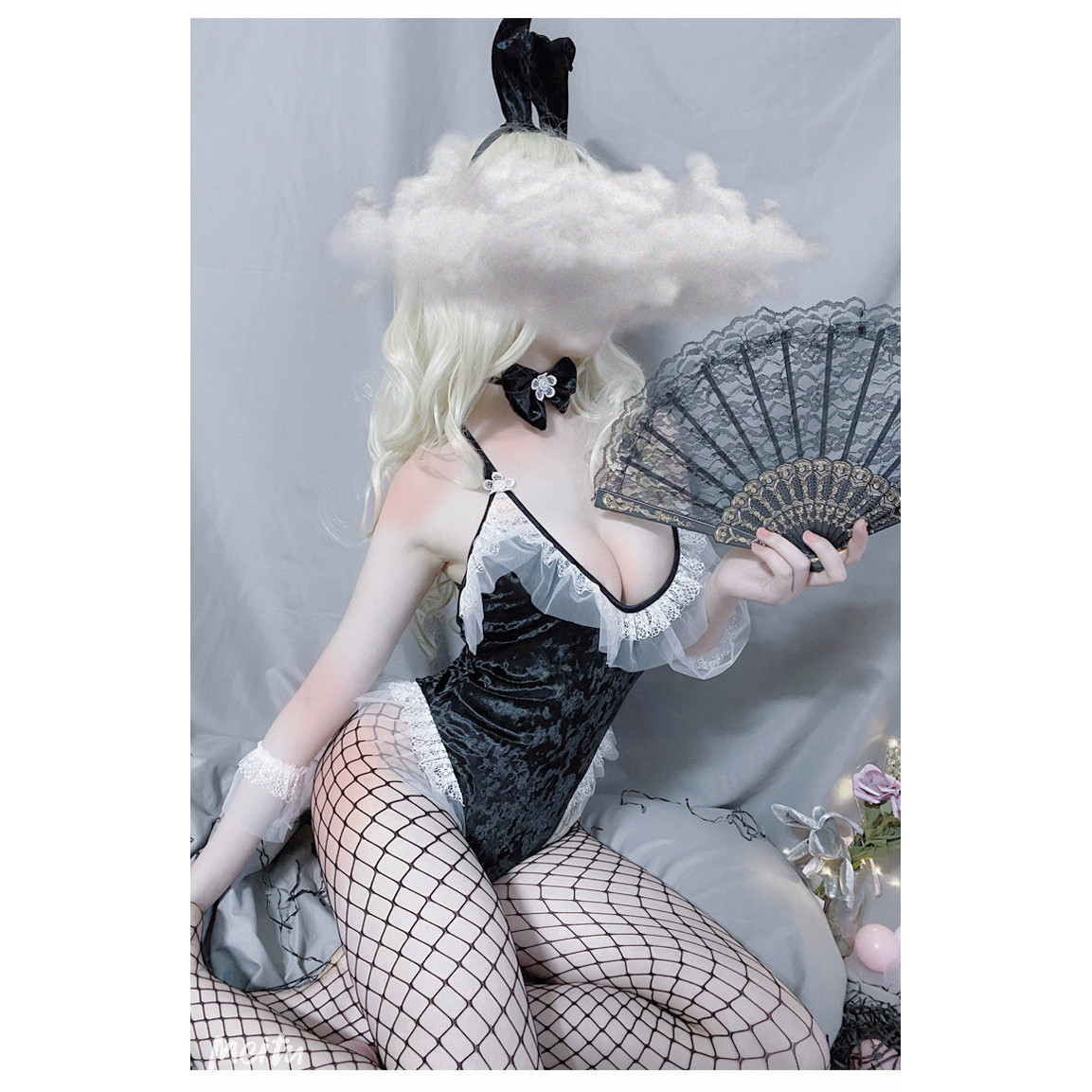 Cosplay jum thỏ nhung kim sa nhiều màu