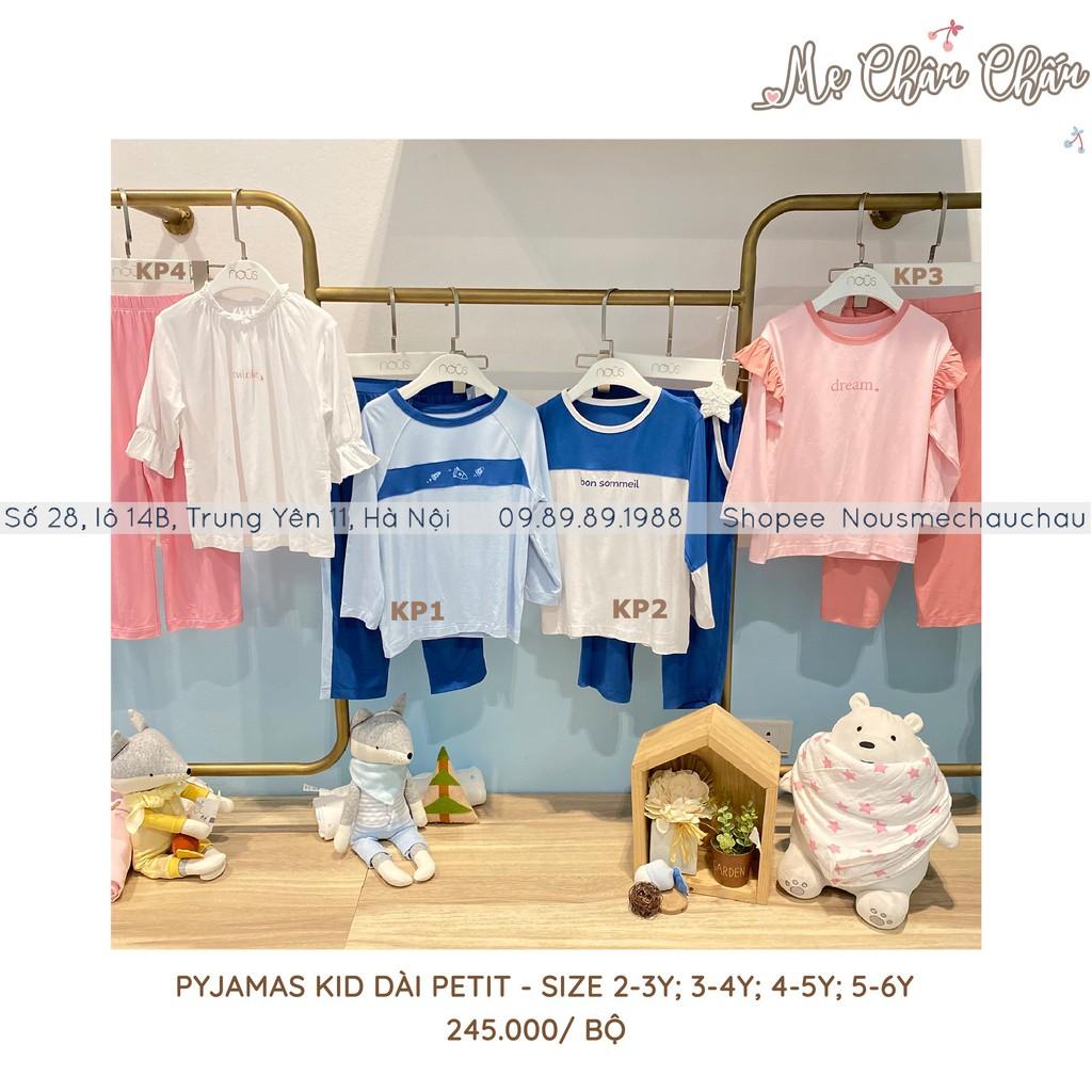 Nous Pyjama Trắng Hồng Size Từ 2 Tuổi Đến 6 Tuổi