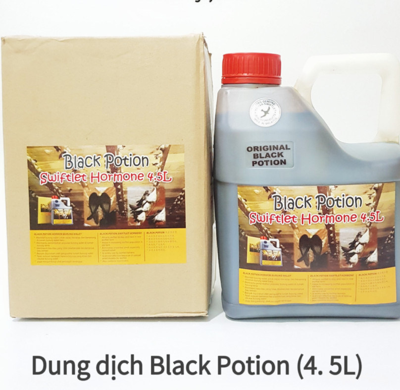 DUNG DỊCH TẠO MÙI NHÀ YẾN BLACK POTION SWIFTLET HORMONE 4.5L