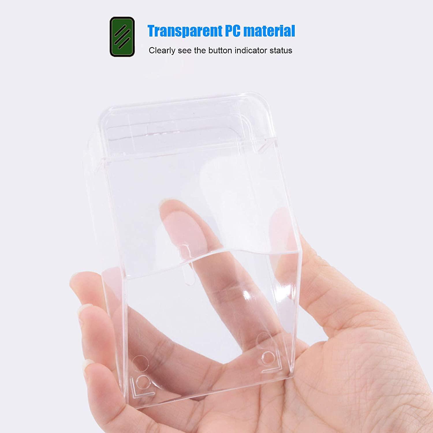 Bề ngoài chuông bảo vệ trong suốt, chống nước, không dây, được lắp bởi bức tường K11 x 6 x 5 cm