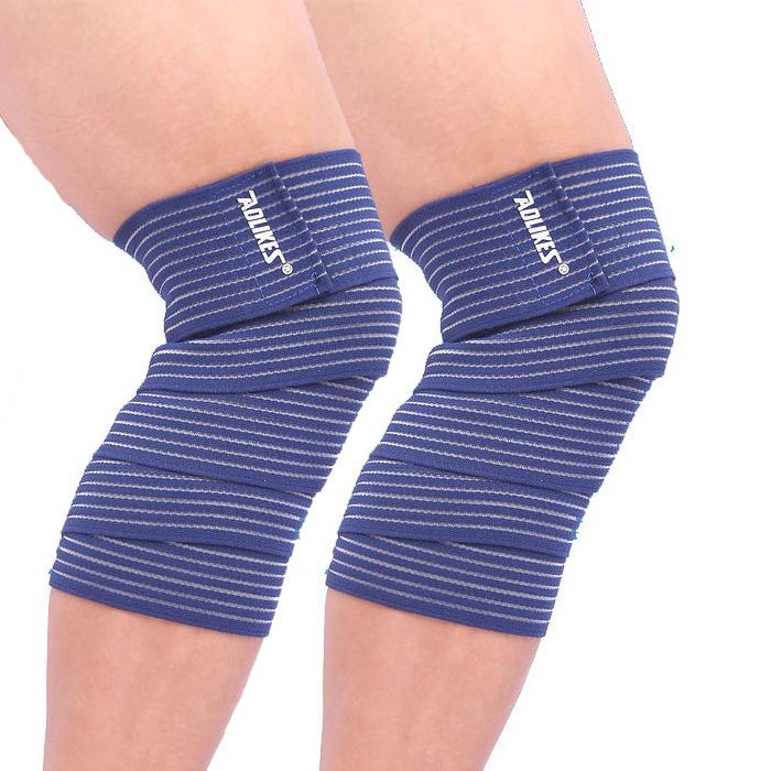 Bộ 2 Băng Quấn Hỗ Trợ Đầu Gối, Bảo Vệ Bắp Ống Chân Khi Chơi Thể Thao Sport Knee Support AOLIKES YE-1516