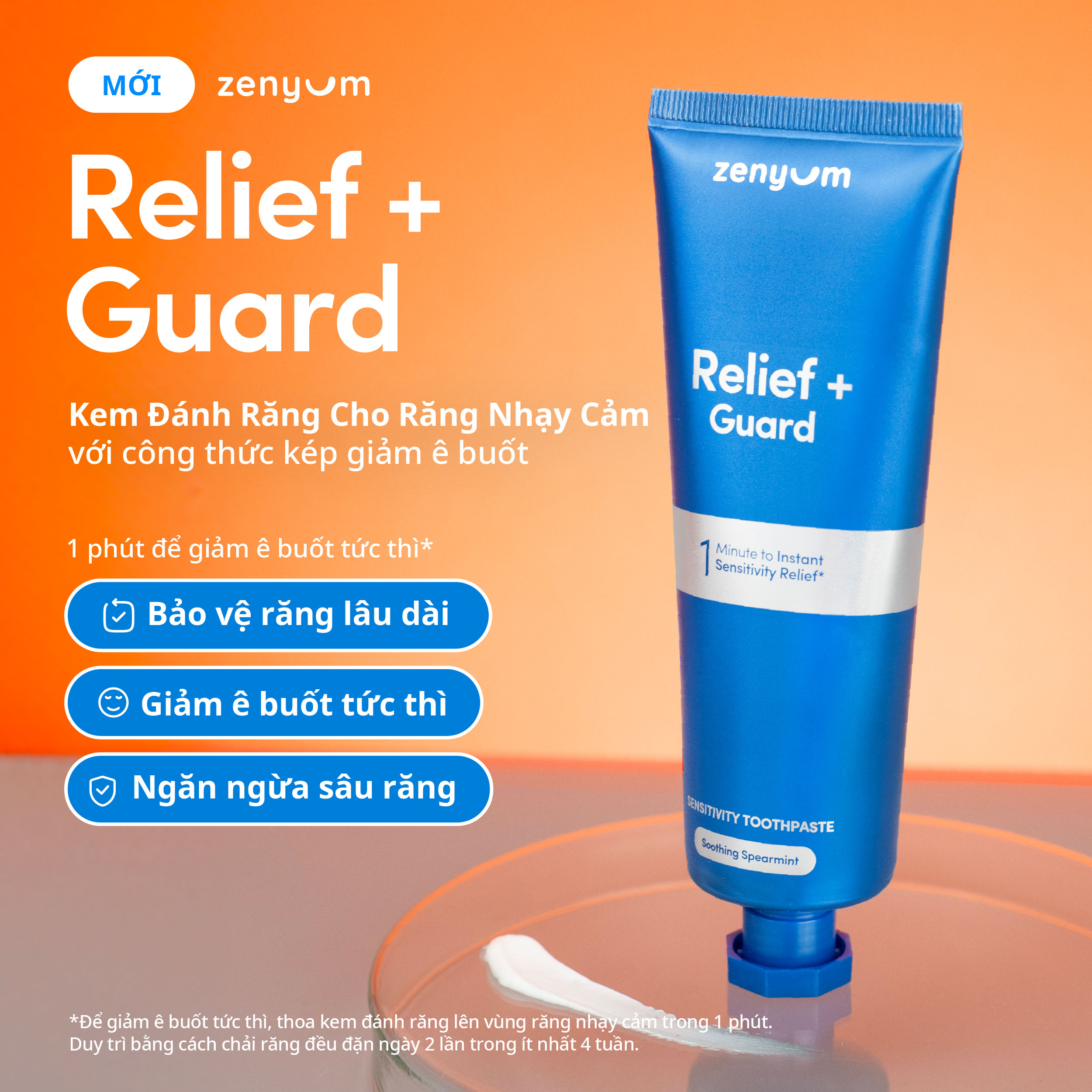 [MỚI] Kem Đánh Răng Cho Răng Nhạy Cảm Zenyum Relief + Guard Sensitivity 100g