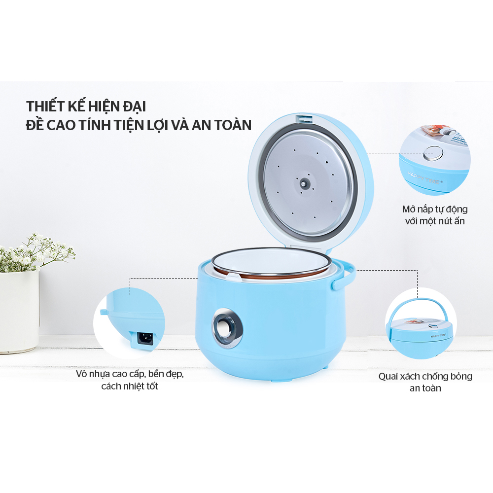 NỒI CƠM ĐIỆN 1.2L HAPPY TIME HTD8522G (Loại A) - Hàng Chính Hãng