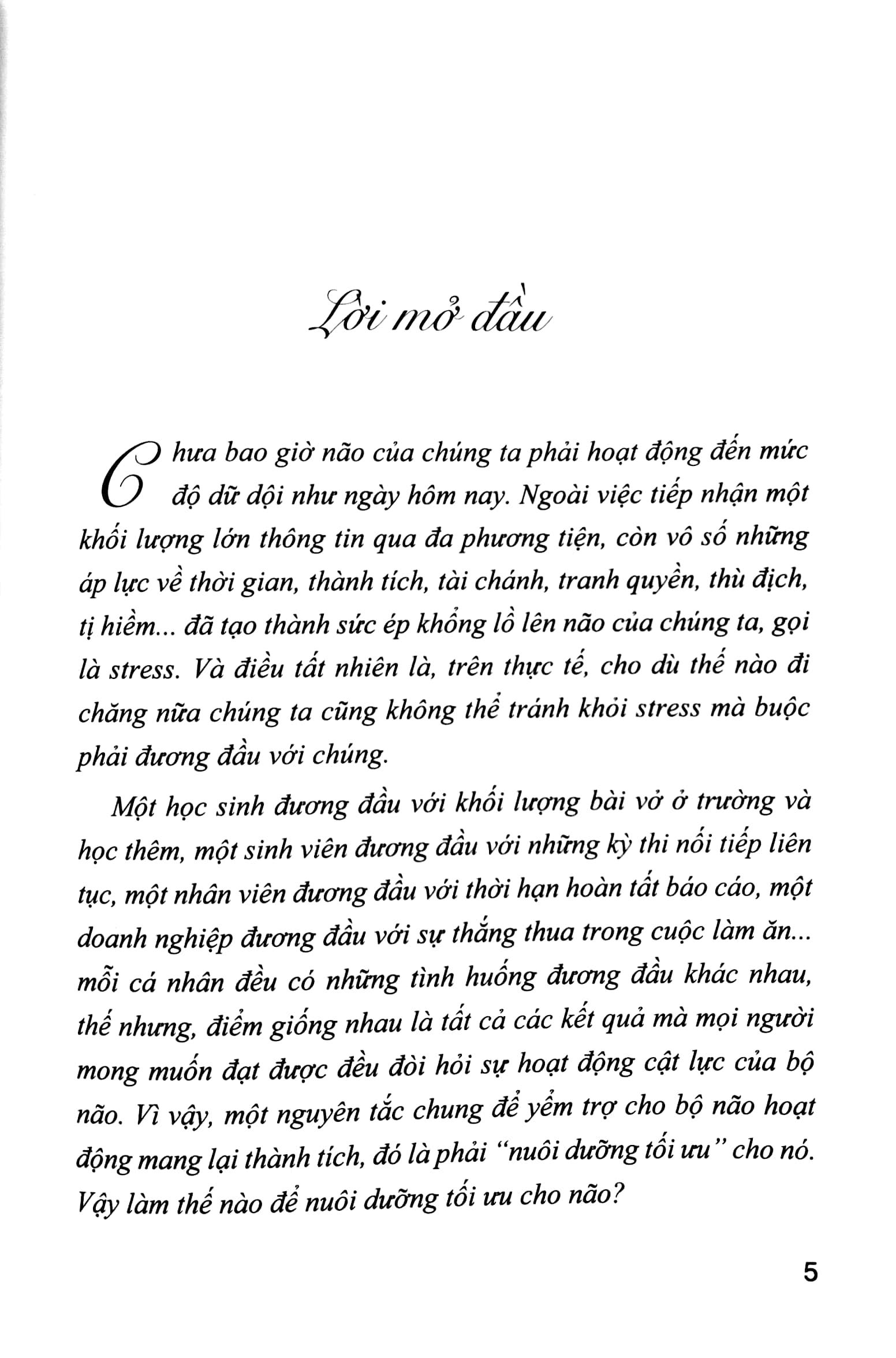 Chế Độ Ăn Bổ Trí Não Giảm Stress
