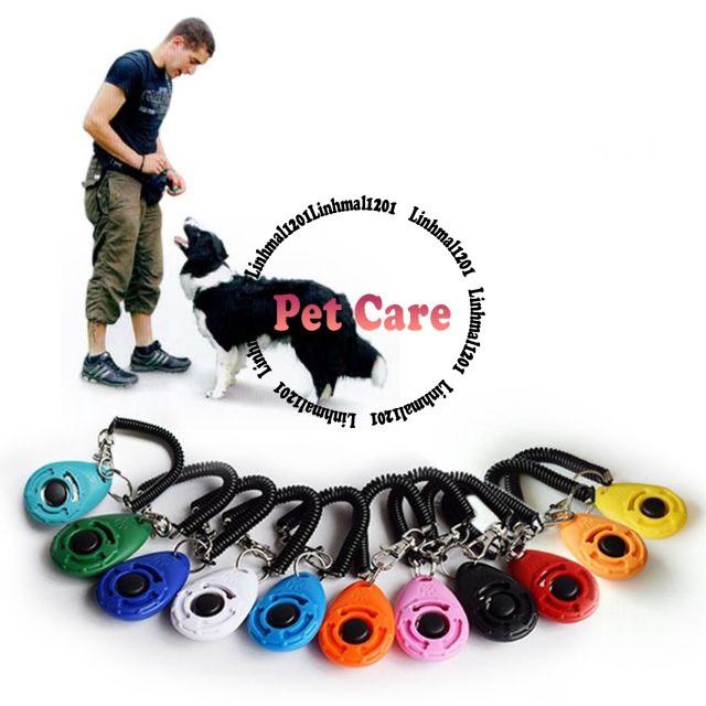 Clicker huấn luyện thú cưng màu ngẫu nhiên