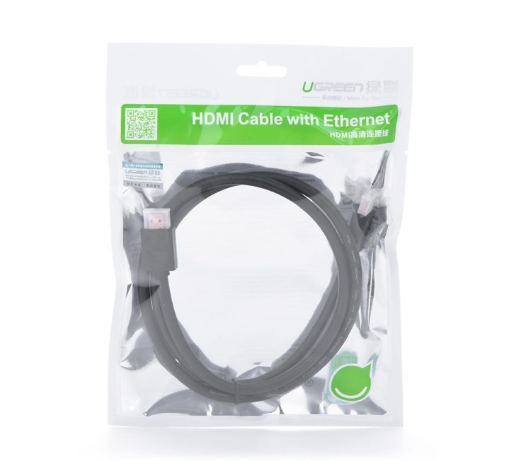 Cáp HDMI 1.4 Ugreen cao cấp hỗ trợ Ethernet + 4k 2k HDMI - Hàng Chính Hãng