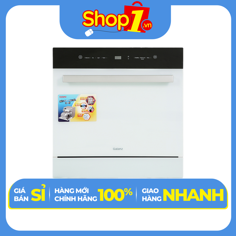 Máy rửa chén mini Galanz W8A2Q1-0E1(W) - Hàng chính hãng - Chỉ giao HCM